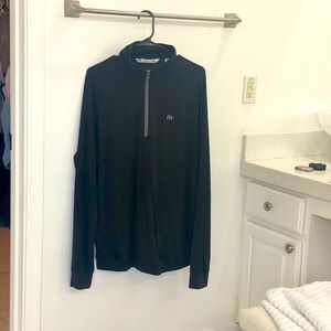 Travis Mathew Strangelove 1/4 zip Black Pullover